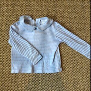 Little English Striped Long Sleeve Shirt